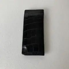 クロコダイル ワニ皮 ミラー クシ入れ