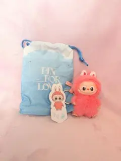 POP MART　ラブブ　ぬいぐるみ　マスコット　イニシャル　“N”