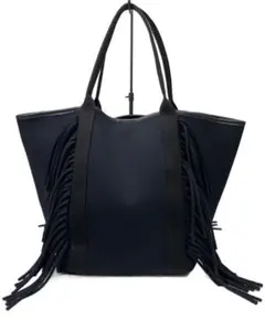 Raptureブラック フリンジ ショルダーバッグ A4収納 ラプチャー - メルカリ