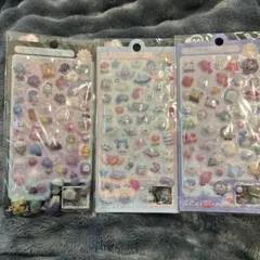 ぷくぷくシール　おばけ　うさぎ　海の生き物