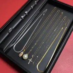 ネックレス　まとめ売り　セット　ピアス　アクセサリー　ゴールド　リング　ン95