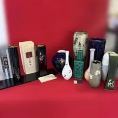【花瓶】【おまとめ売り】【香蘭社・漆塗り・他】【11器】のサムネイル