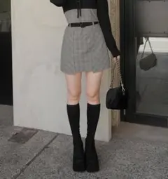 LIP SERVICE インナーショーパン付チェックスカートのサムネイル