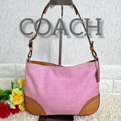 COACH コーチ ガーリー ホーボー ピンク レザー ワンショルダーバッグ