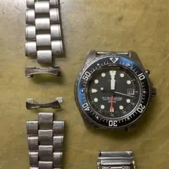 不動品（ジャンク）SCUBA MASTER チタン製ダイバーズウォッチ