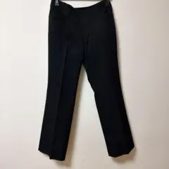 ストレートスラックスパンツ ブラック