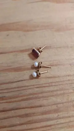 4℃ K18 PG ダイヤモンド フラワー 花 しずく ドロップ ピアス - メルカリ