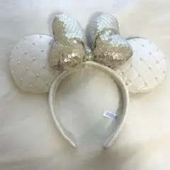 東京ディズニーリゾート ランド シー カチューシャ ホワイト パール