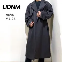 【着画】美品　LIDNM リドム　トレンチコート　げんじ　チャコールのサムネイル