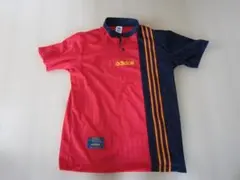 adidas サッカーシャツ レッド×ネイビー系のサムネイル