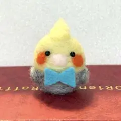 オカメインコ　ぬいぐるみ　リボン