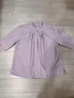 VIS プリーツ 半袖シャツ