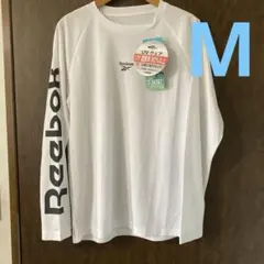 週末お値下げ最終価格Reebok水陸両用長袖Tシャツ白Ⓜ️のサムネイル