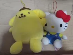 ハローキティ&ポムポムプリン ぬいぐるみセット