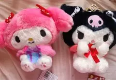 新品、タグ付き マイメロディ、クロミ HBD BIGぬいぐるみ