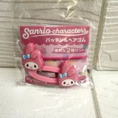 サンリオ　My Melody マイメロディー♡ バッジ＆ヘアゴムセット