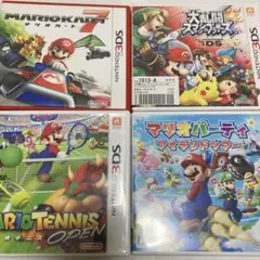 3DSソフト4本まとめ売り　マリオパーティアイランドツアー　マリオテニス