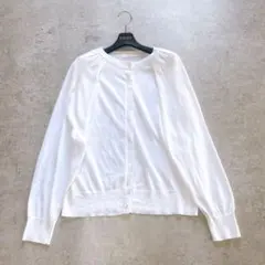 HOUSE OF LOTUS 【未使用】ホワイトカーディガン HOUSEOFLOTUS カーディガンの通販 by SUN's shop｜ラクマ