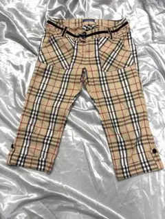 美品 バーバリー ブルーレーベル　ノバチェック柄のハーフパンツ 36