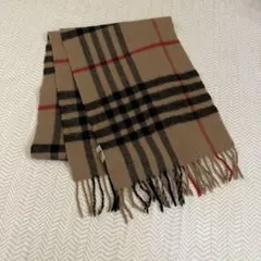 OFD チェックマフラー wool 100% 茶系