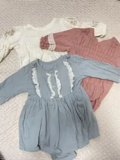 70 ロンパース長袖　バースデイ