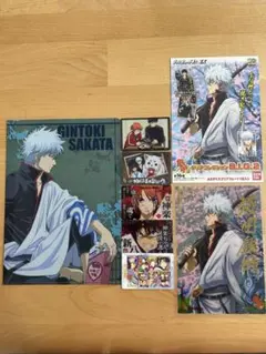 銀魂 坂田銀時 グッズセット✳︎ファイル・ジャンボカードダス・カード5枚まとめ売り