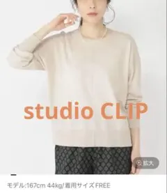スタジオクリップ　 カーディガン　プルオーバー　薄手セーター　トップス　2way