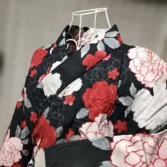 薔薇、牡丹、桜柄 浴衣 大人フリーサイズ お祭り 和装