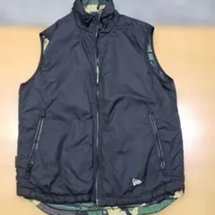 NEW ERA リバーシブル　プリマロフト　ブラック 迷彩　中綿　ベスト