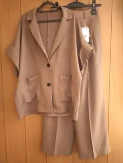 LOWRYS FARM バスケットジャケット＆ワイドパンツ