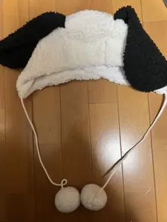 スヌーピーポンポン付きフリース帽子　ユニバ　USJ