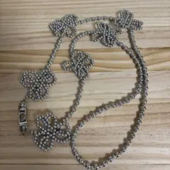 シルバー花デザインショルダーストラップ