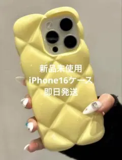 iPhone16ケース　キルティング　イエローのサムネイル