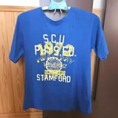 男性 メンズ Tシャツ 青