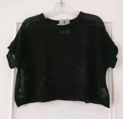 ピンクラテ　Tシャツ メッシュ　M　ブラック