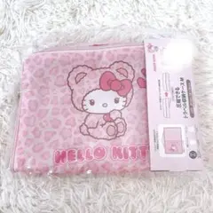 【完売品】ハローキティ 圧縮できる トラベル収納ケース M レオパード柄 ヒョウ