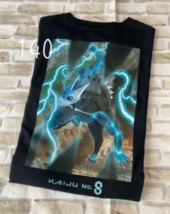 怪獣8号　日比野カフカ　怪獣　重ね着風　おしゃれ　半袖　tシャツ 140