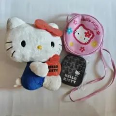 ハローキティ レトロ バッグ ぬいぐるみ ポーチ セット サンリオ ヴィンテージ