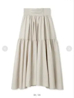 スナイデル　ティアードスカート　アイボリー　ベージュ　0サイズ
