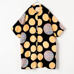 美品❤️大柄 ドット柄 シャツワンピース チュニック 2WAY ゆったり 涼しい