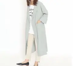 ノーカラー トレンチコート