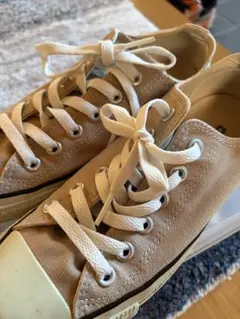 ALL⭐︎STAR ベージュ キャンバス スニーカー ローカット