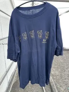 ネイビー コアライラスト オーバーサイズTシャツ