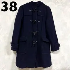 ブルーレーベルクレストブリッジ ダウンコート チェック ブラック 38