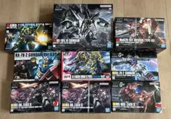 HG ガンプラ　9点セット　クスィ，フェネクス，メッサー、ギラドーガ、未組立 HG ガンプラ 9点セット クスィ，フェネクス，メッサー、ギラドーガ、未