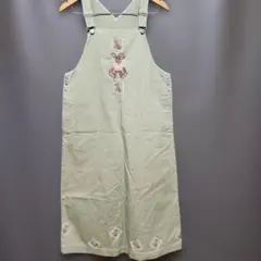 ピンクハウス ウサギ刺繍&うさぎワッペン付きジャンパースカート❤️最終価格❤️のサムネイル