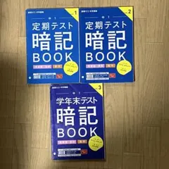 進研ゼミ中学講座 中1 定期テスト 暗記BOOK VOL.1-3 3冊セット