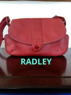 RADLEY ショルダーバッグ 2way レザー 本革 赤 レッド オレンジ