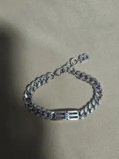 バレンシアガ　パーティーブレスレット新品未使用 ☆人気【BALENCIAGA】Plate コード ブレスレット バイカラー