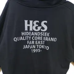 HIDEANDSEEK ブラック　パーカーのサムネイル